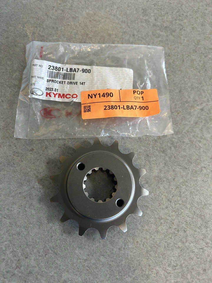 PIEZA PIÑÓN 14 T KYMCO MONGOSTA 250/270/300, MXU 250 23801-LBA7-900 OEM KYMCO Foto 1 de 1