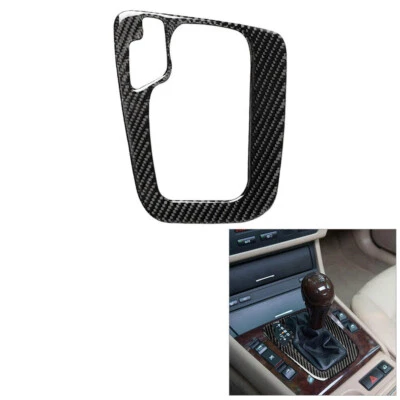 Carbon Fiber Interior Gear Shift Panel Cover Trim For BMW 3Series E46 1998-2005 Foto 1 de 4