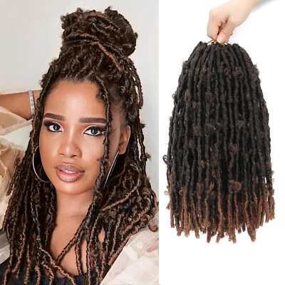Extensiones de cabello sintético trenzas de ganchillo suaves envejecidas de 14 pulgadas mariposa  Foto 1 de 4