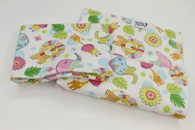 Manta bebé con funda de almohada - Franela de algodón hecha a mano Foto 1 de 4