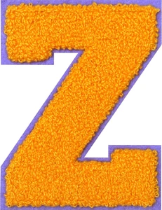 4.5" Iron on Letter Patches Varsity Letters Large Chenille Letterman Jacket Patc - Picture 1 of 12