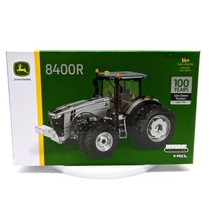 1/32 John Deere 8400R Silver Tractor 100 Year Anniversary Special Edition - Picture 1 of 7