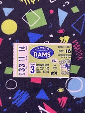 1960 Colts Rams Lenny Moore 4 TD Game Ticket 10-16-60 October 16th
