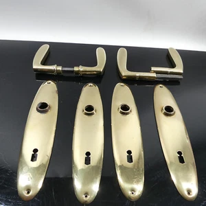 2 herrajes para puerta Art Deco de latón - Imagen 1 de 11