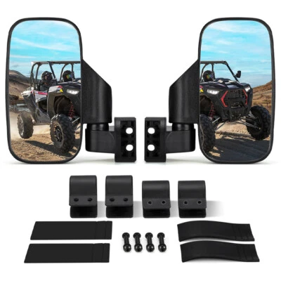 Espejos retrovisores laterales UTV de 1,75"-2" para Polaris Ranger RZR 800 900 1000 Foto 1 de 4
