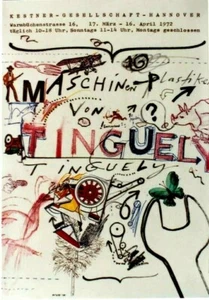 Póster vintage original EXPO JEAN TINGUELY HANNOVER 1972 - Imagen 1 de 1