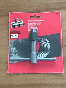 VINTAGE VERMONT AMERICAN T-HANDLE TAP WRENCH #21917 NOS SEALED USA - Picture 1 of 5