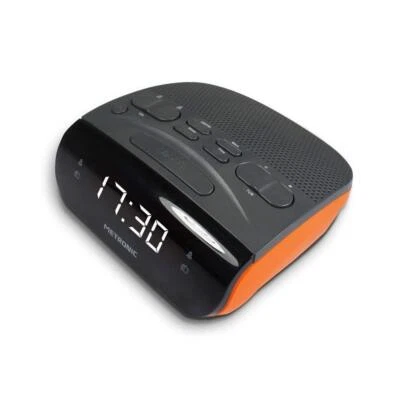 477034 Uhrenradio - Radiowecker FM Radio Duo Colors LED Anzeige - Orange/Schwarz - Bild 1 von 3