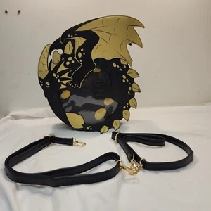Dragon Companion Black and Gold Ita bag Straya Obscura - Picture 1 of 21