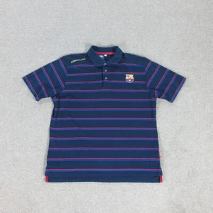 Camisa polo de golf FCBarcelona para hombre XL azul rojo a rayas - Imagen 1 de 20