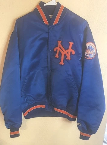Vintage STARTER 1980s NEW YORK METS Warm-Up Jacket Excellent condition LARGE Cover