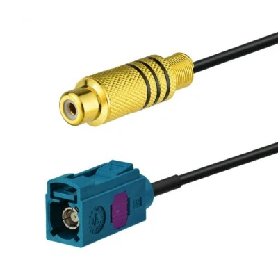 Car DVD Head Unit VHF UHF TV RCA Female to Fakra Z Female RG174 Pigtail Cable 1m Foto 1 de 3
