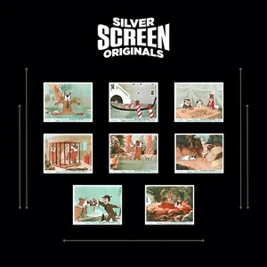 Hey There, It's Yogi Bear! 8x ORIGINAL UK FOH Lobby Cards Hanna-Barbera 1964 - Picture 1 of 12