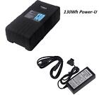 Rechargeable POWER-U BP-130S 8.8Ah 130Wh V-Mount Li-ion Battery For SONY Charger