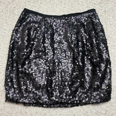 Cluny женская юбка размер 14 черный блестки пузырь кромки карманы стороны молнии с подкладкой новый - Изображение 1 из 4