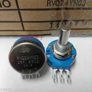COSMOS/TOCOS RVQ24YN03 25F B502 Potentiometer, 5K OHM Long Life Panel Pot W/Knob - Picture 1 of 4