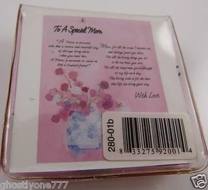 To a Special Mom Mothers day smartphone glasses Micro fiber cleaning cloth poem - Picture 1 of 6