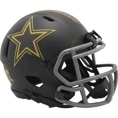 Casco de fútbol americano Dallas Cowboys NFL Salute to Service Alt 4 Riddell mini velocidad Foto 1 de 3