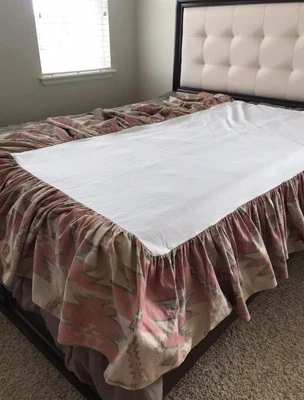 Ralph Lauren White Sands Coral Canyon Doble Polvo Volantes Cama Falda Suroeste Foto 1 de 4