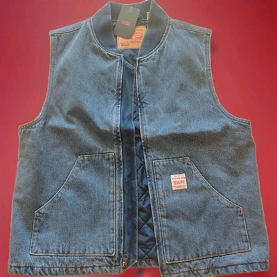 Levi’s Medium Sansome Denim Vest Indigo Blue Medium Wash  - Image 1 of 4