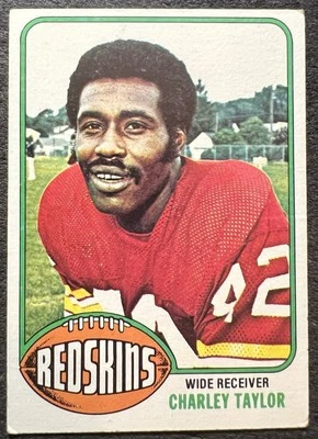 1976 TOPPS CHARLEY TAYLOR (WASHINGTON REDSKINS) #450 VG - Image 1 of 2
