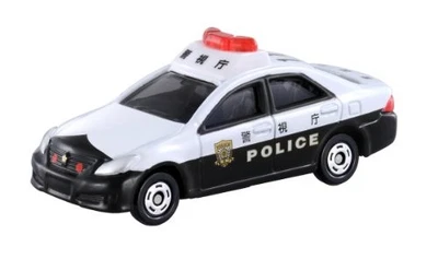 "Tomica ?110 Toyota Crown patrol car box - Image 1 of 2