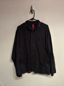 Lululemon Herren Nonstop Blazer Schwarz Warpstreme Mesh Reißverschluss Knopf Gr. XL - Bild 1 von 8
