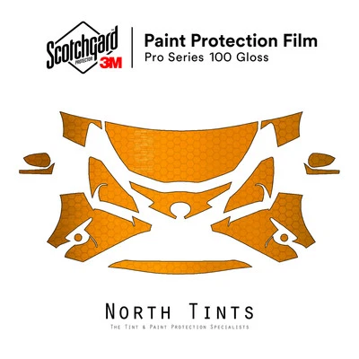 Toyota Yaris 2018-2019 3M серии PRO предварительно нарезанная защитная пленка прозрачный бюстгальтер PPF - Изображение 1 из 4