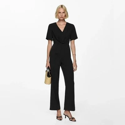 Mono MNG NUEVO SIN ETIQUETAS Negro Manga Corta Frontal Torcido Talla Grande Foto 1 de 4