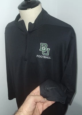 Men's Nike Golf D/F Baylor University Football Windshirt Jacket 2XL Black Shirt - Image 1 of 4