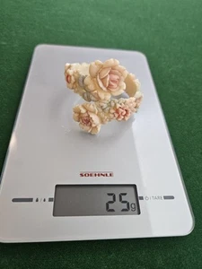 Vintage Rare Celluloid Floral Bangle Bracelet 1920s Japan  (#4) - Picture 1 of 15
