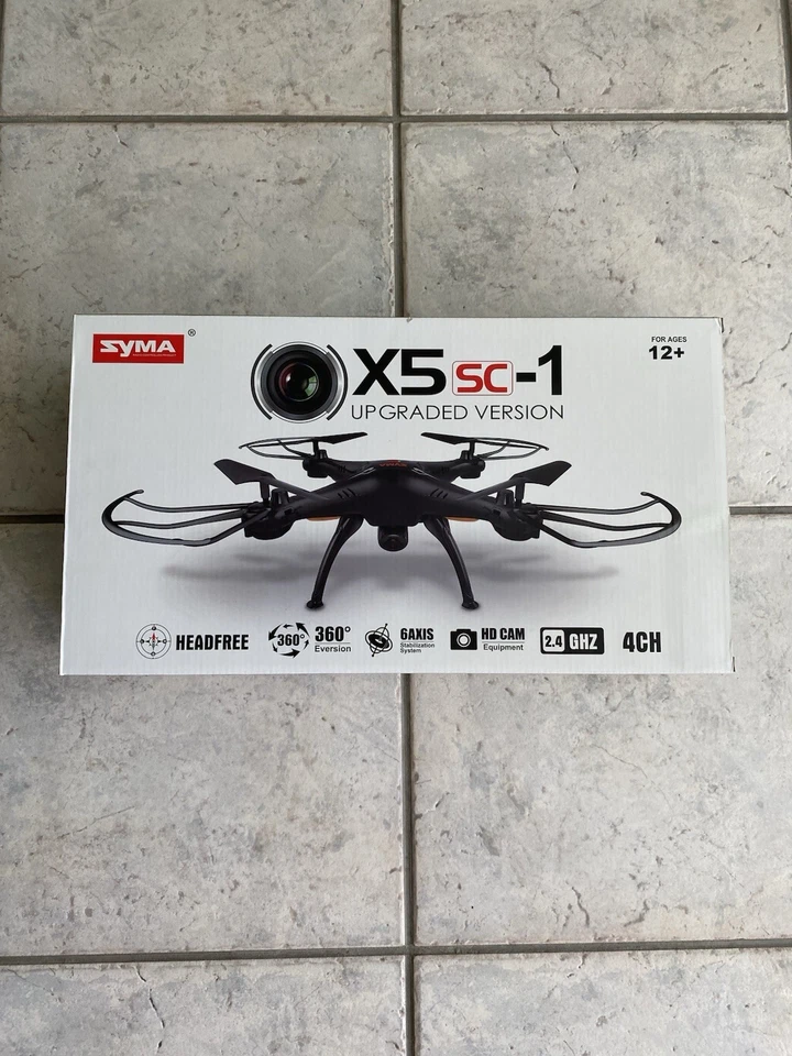 Drone Syma X5SC-1 neuf scellé – Caméra HD – 6 axes – Cadeau ado - Photo 1/4