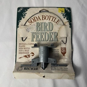 Sodaflasche Vogelfutterhaus Zinkguss Adapter Hang oder Pole Mount, Made in USA - NEU! - Bild 1 von 3