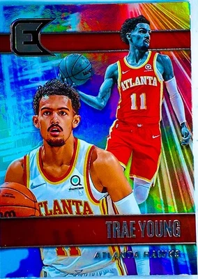 2021-22 Panini Chronicles - Essentials Trae Young #310 Silver Holo Refractor - Image 1 of 2