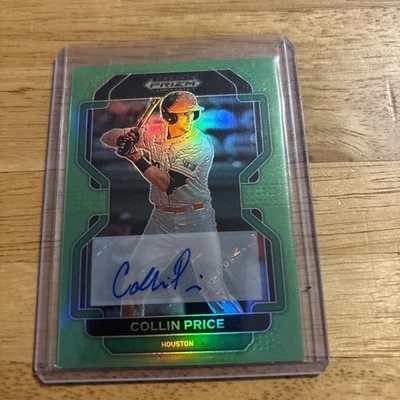 2022 Panini Prizm Draft Picks - Collin Price #PDP193 Lime Green Prizm Autographs - Image 1 of 2