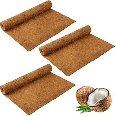 Revestimientos de repuesto de fibra de coco natural para plantas de coco de 3 rollos  Foto 1 de 4