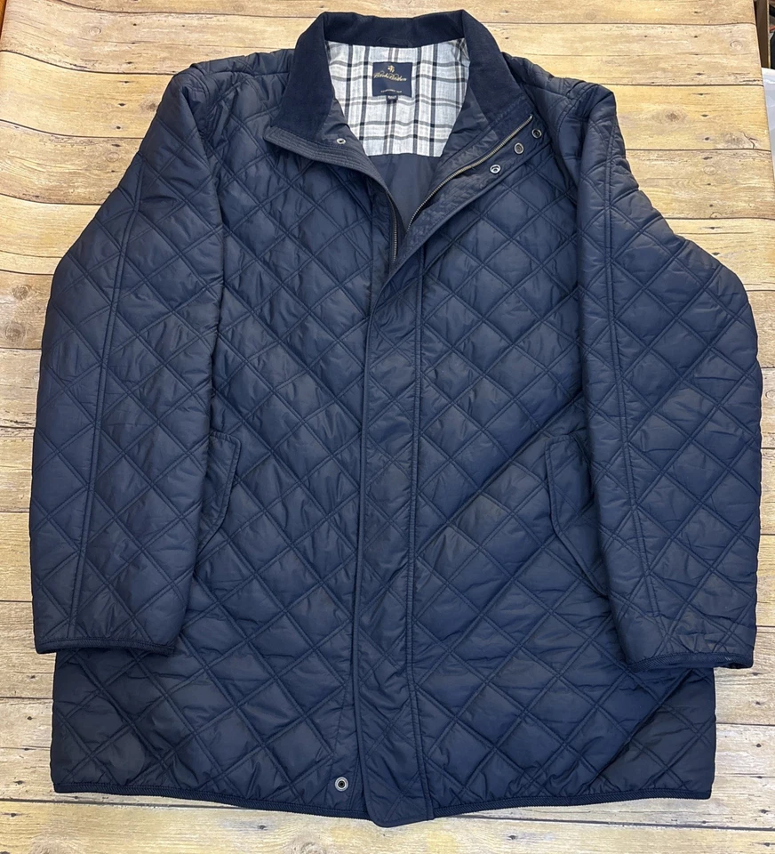 Brooks Brothers Diamond Quilted Jacket Mens 2XLT Big & Tall Thermore Insulated - Image 1 of 4