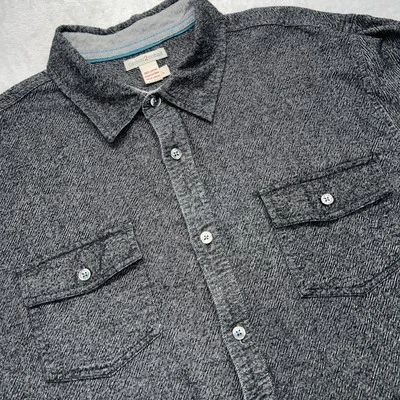 Camisa masculina de flanela carbono 2 bolsos no peito com botões de cobalto G preta urze - Imagem 1 de 4