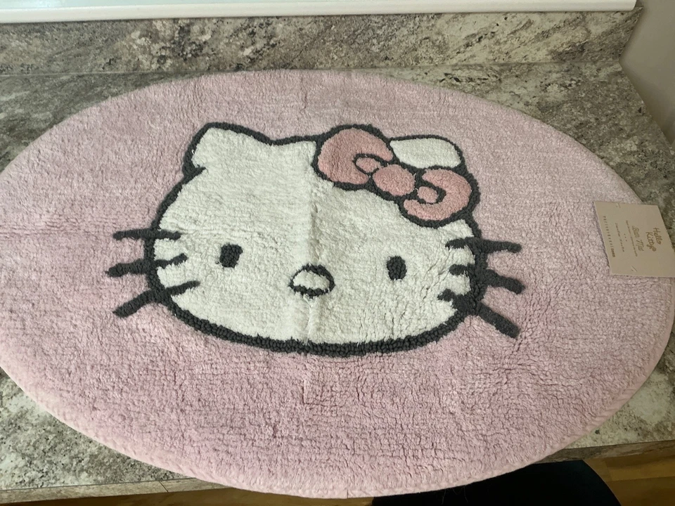 POTTERY BARN TEEN Hello Kitty® Pink Bath Mat-NWT - Image 1 of 3