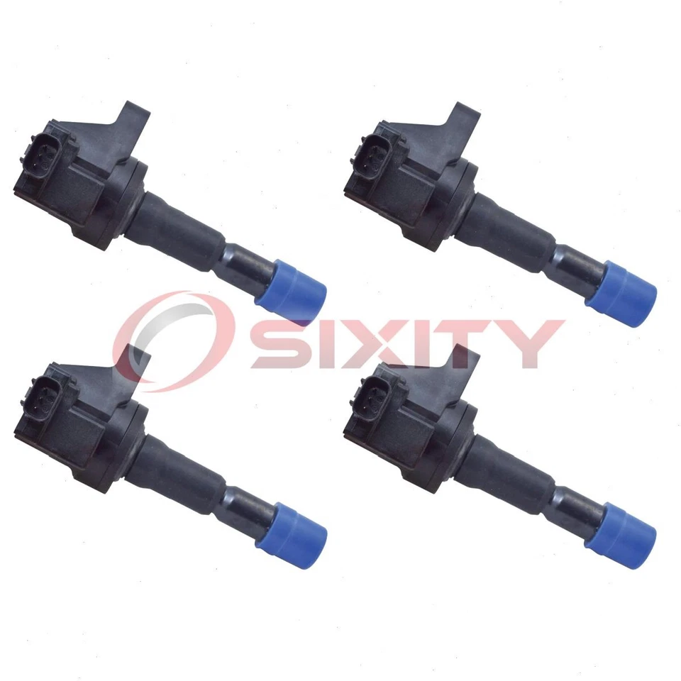 4 bobinas de encendido Hitachi para Honda Fit 2009-2013 1,5 L L L4 bujía cable ap Foto 1 de 4
