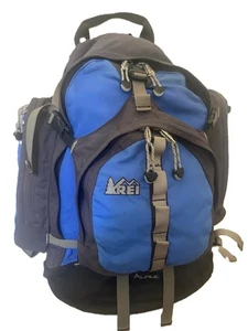 Mochila de Viaje REI Alpine Marco Interno Senderismo Azul/Negro *Excelente Estado - Imagen 1 de 6