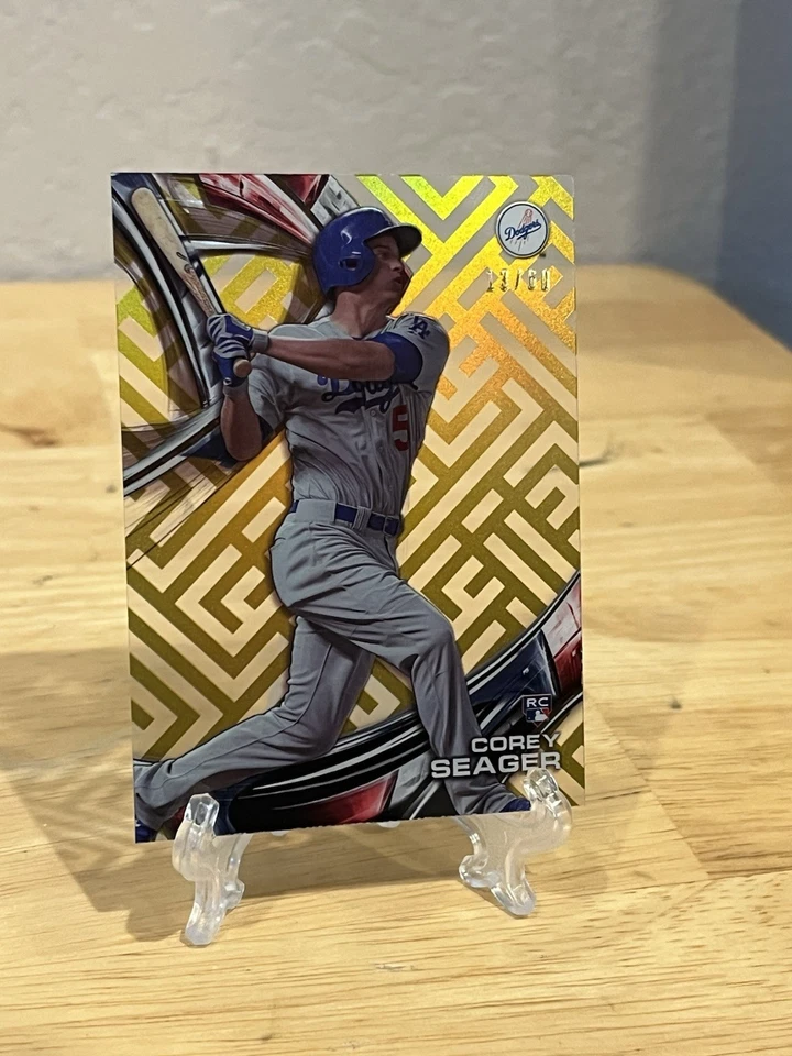 2016 Topps Hi Tek Corey Seager Rookie Gold Rainbow 13/60 - Image 1 of 3