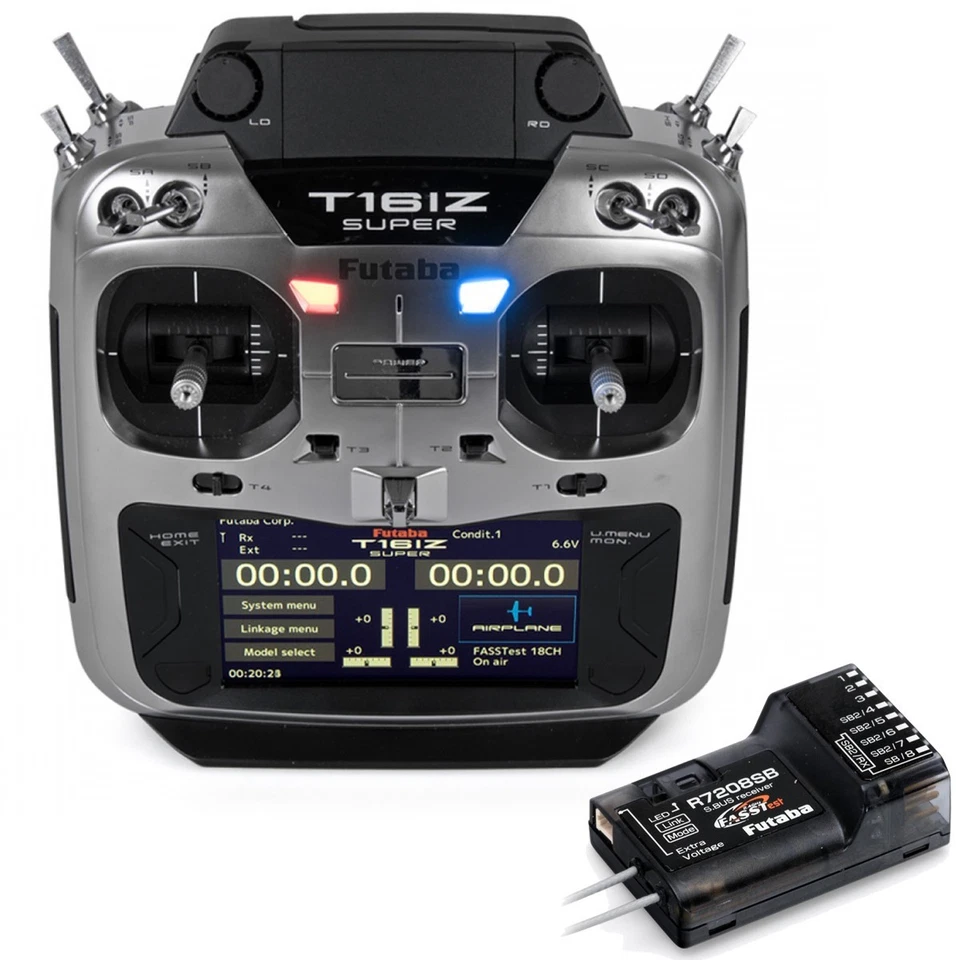 Futaba T16IZ-SUPER Radio Mode-2 -R7208SB FASSTest, T-FHSS, S-FHSS - Image 1 of 1
