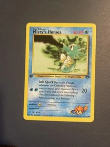 Tarjeta Pokémon MISTY’S HORSEA - 1ª Edición - Desafío Gimnasio - 87/132 - Casi Nueva - Imagen 1 de 1