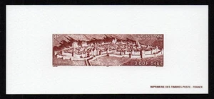 FRANCE, SCOTT # 2760, YEAR 2000 PROOF CARD ESSAY - TOURISM, CARCASSONNE CITY - Picture 1 of 1