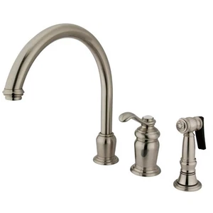 KS7828TLBS Templeton Widespread Kitchen Faucet, 4 to 8-Inch Center, Brushed N... - Picture 1 of 2