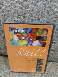 Point Click Knit! DVD Knitting Instructional DIY Project Tips - New w/Free Ship - Foto 1 di 2