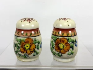 Salero y pimentero vintage miniatura/pequeño, cerámica floral hecha en Japón - Imagen 1 de 18