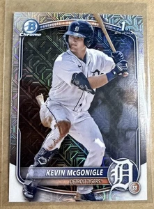 2025 Bowman Kevin McGonigle 1st Chrome Mojo Refractor #BCP-79 Tigers - Picture 1 of 2