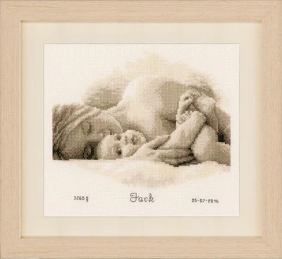 Diy Needlepoint Cross Stitch "First Hugs". Embroidery Kit Unprinted Сanvas - Image 1 of 2